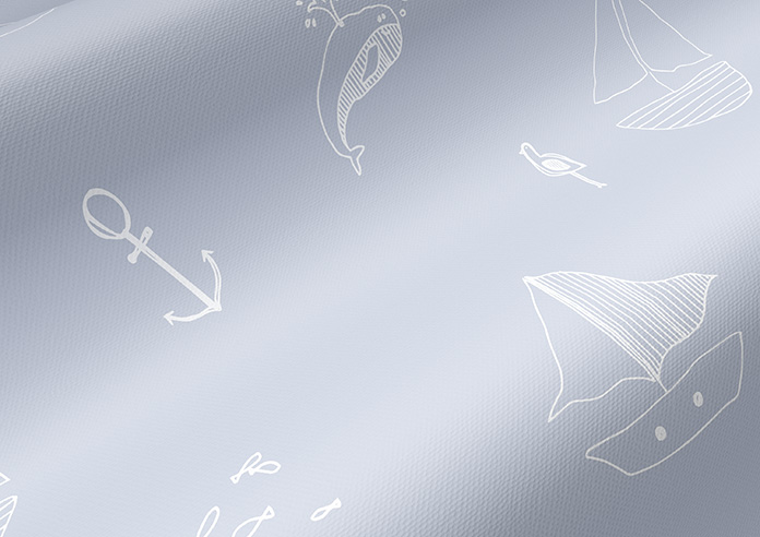 Seaside Sailing, Sky Blue - Twist&Fit Roller Blind - Image 4